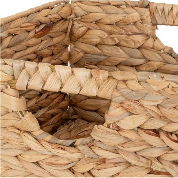 Premium Natural Handwoven Portable Laundry Bin Basket with Carrying Handles - Picture 2 of 6